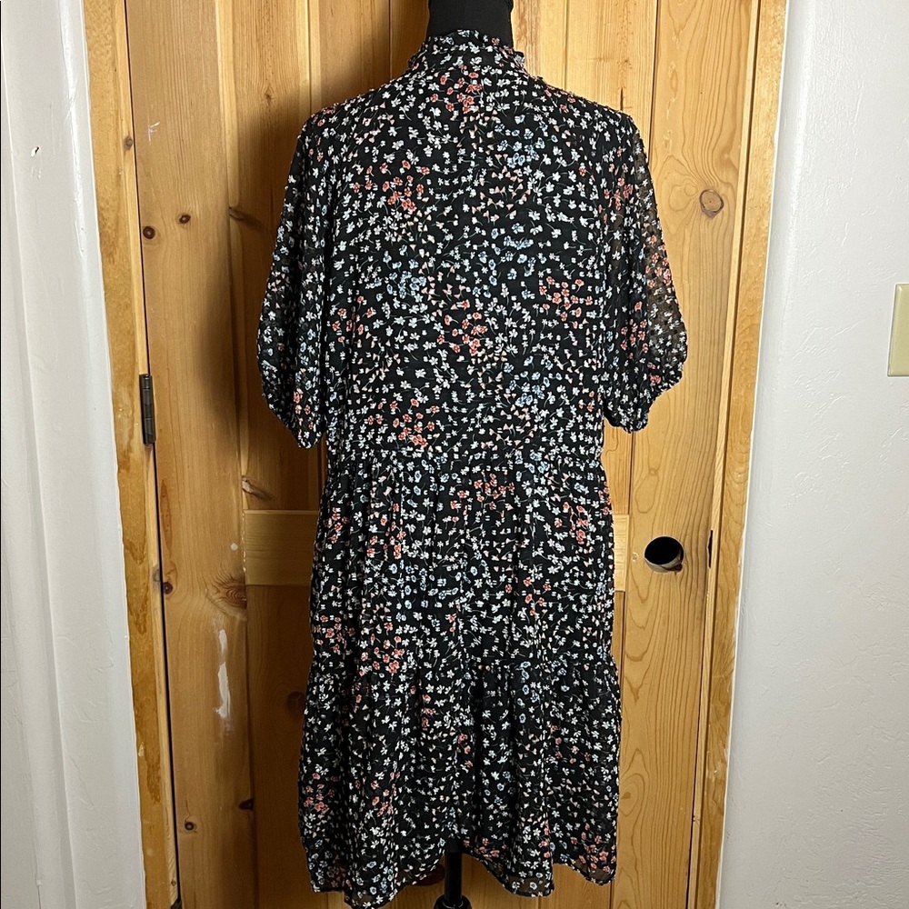 NWOT CeCe Clip-Dot Baby Doll Dress - Picture 4 of 9